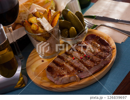 Roasted veal steak Roasted veal steak 126839697