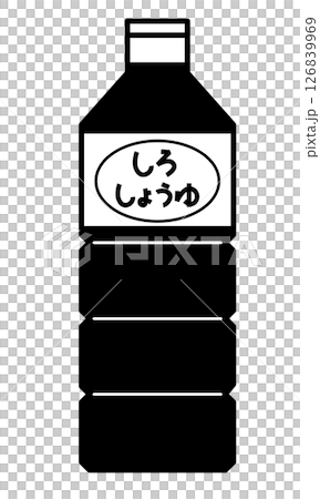 白醤油のシンプルなイラスト 126839969