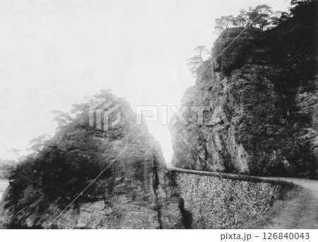 明治時代の日本 兵庫県 見返り岩 明治時代の日本 兵庫県 見返り岩 126840043