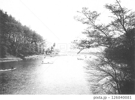 明治時代の日本　京都府　嵐山 126840081