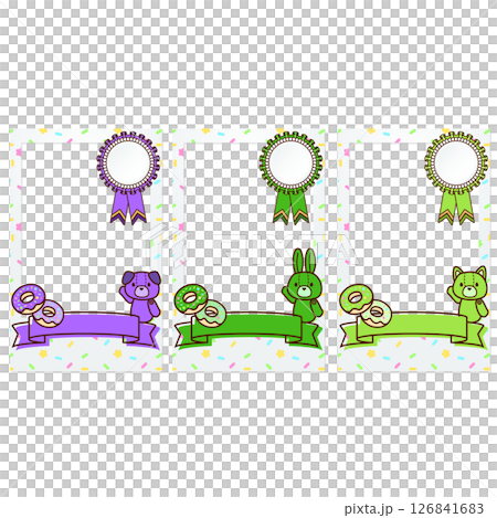 Cute Instax Decoration Frame Ribbon Purple Green Lime Green 126841683