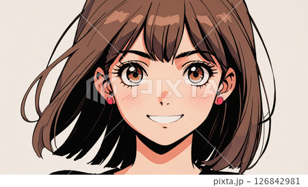 80年代・90年代レトロかわいい女の子 80年代・90年代レトロかわいい女の子 126842981