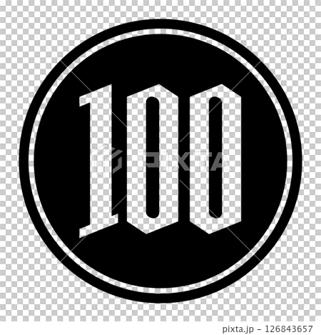 100 日圓 JPY 圖標 126843657