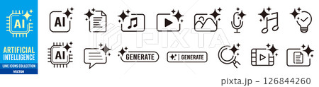 生成AI アイコン 126844260