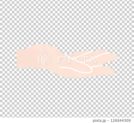 手の水彩風のイラスト 手の水彩風のイラスト 126844309