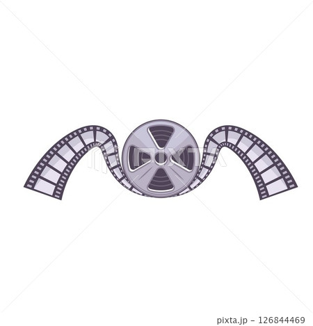 M letter film  logo icon vector design element 126844469