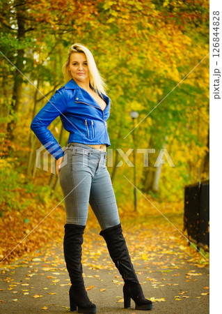 Female wearing sexy autumn outfit Female wearing sexy autumn outfit 126844828
