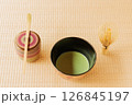 お抹茶とお茶道具 126845197