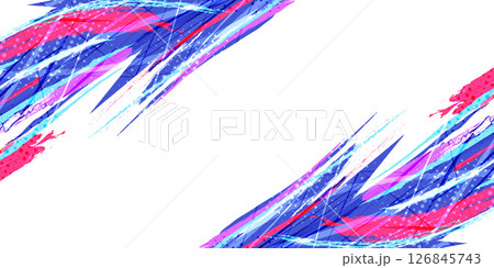 Sport Background with Colorful Brush Strokes with Halftone Overlay Effect. Suitable for Banner or Poster Design 126845743