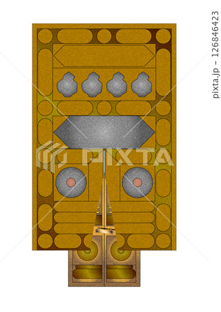 カアバ神殿の聖なる扉とカバー カアバ神殿の聖なる扉とカバー 126846423