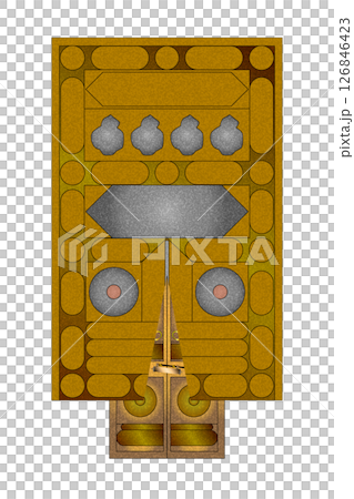 カアバ神殿の聖なる扉とカバー カアバ神殿の聖なる扉とカバー 126846423
