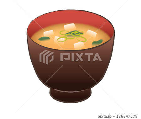 味噌汁のイラスト 味噌汁のイラスト 126847379