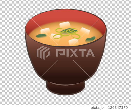 味噌汁のイラスト 味噌汁のイラスト 126847379