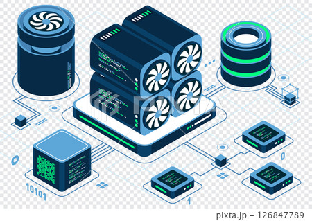 Isometric blockchain concept. Isometric cryptocurrency. Platform creation of digital currency. Big data technology in isometric. Isometric technology Isometric blockchain concept. Isometric cryptocurrency. Platform creation of digital currency. Big data technology in isometric. Isometric technology 126847789