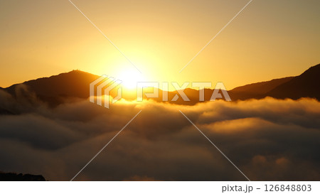 天空の城 竹田城址から見る夜明け 126848803
