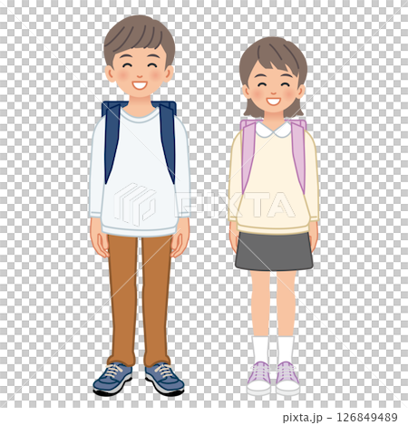 小学生　男女 126849489