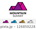 Mountain summit design for brand identity, modern and abstract element for business 126850228