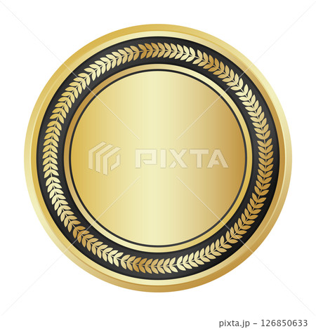 Gold medal. Realistic medal. Prize for winner. Reward isolated. Vector illustration Gold medal. Realistic medal. Prize for winner. Reward isolated. Vector illustration 126850633
