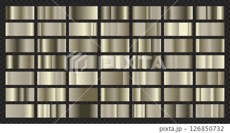 Set of steel texture background. Steel background texture. Steel metal background templates. Metal gradient collection. Vector illustration 126850732