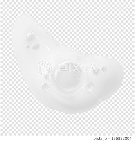 White foam bubbles spot shampoo, shower gel, or soap texture realistic. Skincare or laundry 126852004
