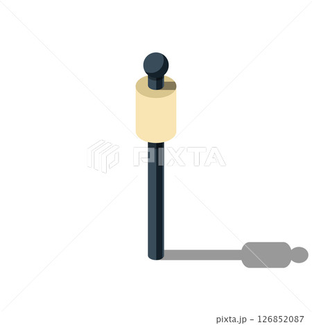 Isometric of light lamp pillar. Isometric street light. Isometric icon of a park light. Light pillar icon. Isometric outdoor lighting 126852087