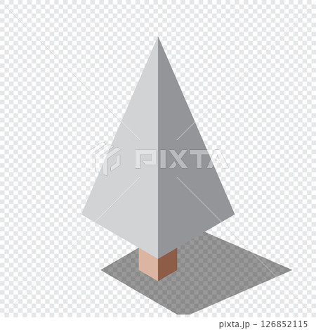 Isometric vector winter tree. Tree isometric elements. Isometric tree element for landscape design. Park element Isometric vector winter tree. Tree isometric elements. Isometric tree element for landscape design. Park element 126852115