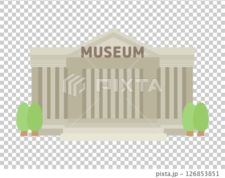 Museum building illustration 126853851