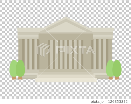 Museum building illustration 126853852