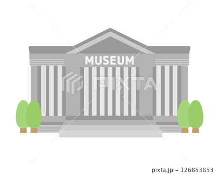 博物館  建物  イラスト  126853853