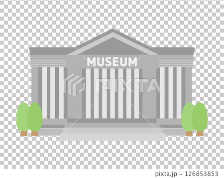 博物館  建物  イラスト  126853853