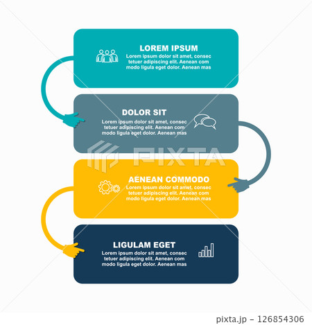Infographic design template with place for your data. Vector illustration. 126854306