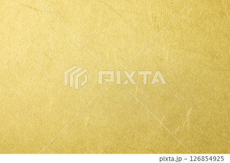 金色の和紙の背景 126854925