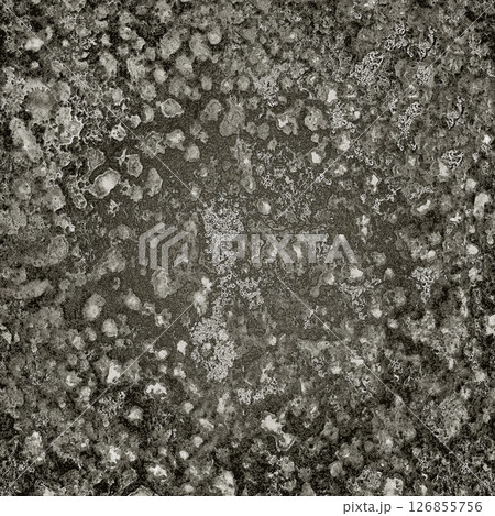 Dark gray concrete surface showing signs of degradation and mold growth Dark gray concrete surface showing signs of degradation and mold growth 126855756