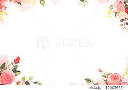 バラの背景素材 バラの背景素材 126856774
