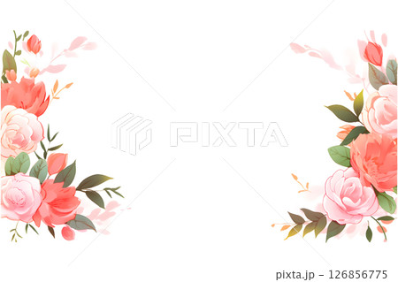 バラの背景素材 バラの背景素材 126856775