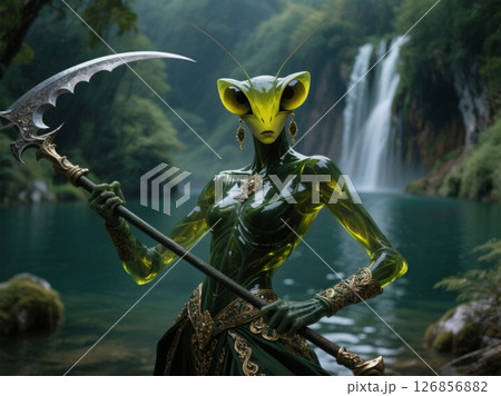 昆虫型宇宙人マンティスマンのリアル 126856882