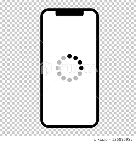 Smartphone with data loading screen 126856953