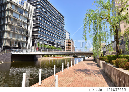 博多リバレイン 博多川 博多大橋 明治通り 中洲川端 博多リバレイン 博多川 博多大橋 明治通り 中洲川端 126857656