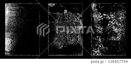 Black and white grunge. Distress overlay texture. Abstract surface dust and rough dirty wall background concept. Distress illustration simply place over object to create grunge effect. Vector EPS10. 126857749