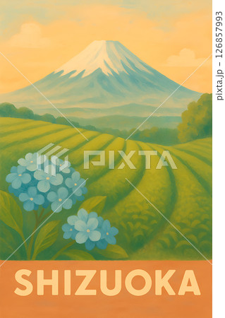 都市イラストイメージ静岡 126857993