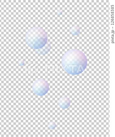 Illustration of soap bubbles 126858385