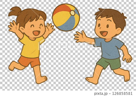 海上活動插畫素材 126858581