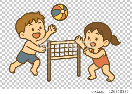 海上活動插畫素材 126858585