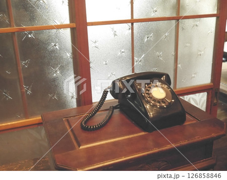 レトロ 黒電話 レトロ 黒電話 126858846