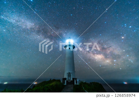 爪木崎　天の川　灯台　伊豆　絶景　【静岡県下田市】 126858974
