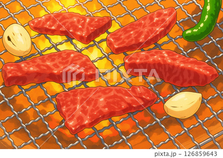 美味しそうな焼肉 126859643