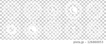魔法陣10種セット　自然モチーフ 126860053