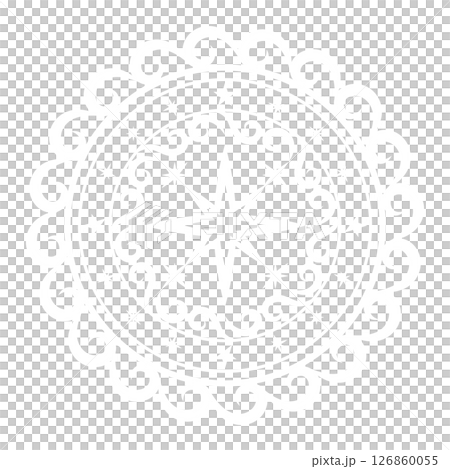 水の魔法陣　ブルー背景 126860055