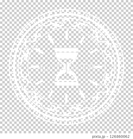 時間の魔法陣　ブラック背景 126860062