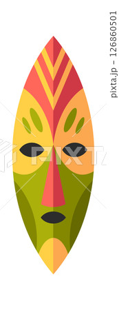 African native mask ancient idol 126860501